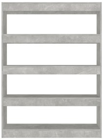 Estante/divisória 100x30x135 cm cor cinzento cimento