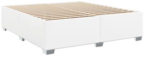 Cama com Molas/Colchão e Luzes Led - 200x200 cm - Couro Artificial Bra