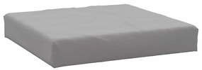 Almofadões p/ móveis de paletes 3 pcs tecido oxford cinzento