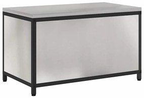 Armário de Armazenamento para Cozinha Prata 60 x 50 x 92 cm
