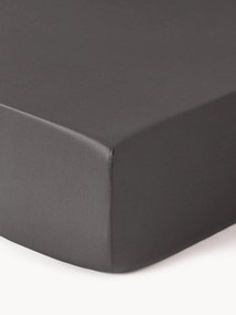 Lençol elástico em cetim de algodão Premium