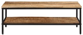 Mesa de centro 100x50x35 cm madeira de mangueira áspera maciça