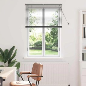 vidaXL Persiana de Janela Cinzento-escuro 80 x 130 cm Alumínio