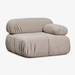 Módulo De Canto Direito Para Sofá Modular Em Bouclé Embalado A Vácuo Kendall Bouclé Castanho Chocolate - Sklum