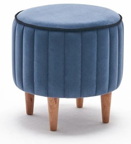 Pouffe Lindy – Azul – 40 x 40 x 40 cm