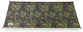 Lona de campismo 406x306 cm impermeável camuflagem