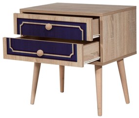 Mesa de Cabeceira Two – Carvalho Sonoma – 60x61x40 cm