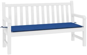 Almofadão p/ banco de jardim 200x50x4cm tecido oxford azul real