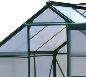 Estufa de Jardim 2x2,m de Policarbonato e Alumínio Estufa com Clarabói