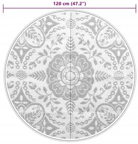 Tapete de exterior Ø120 cm ARAKIL PP Rosa