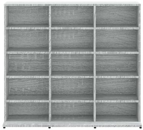 Armário p/ CD 100x23x89,5 cm derivados madeira cinzento sonoma