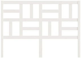 Cabeceira de cama 126x4x104 cm pinho maciço branco