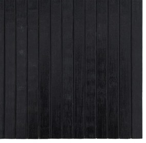 Tapete retangular 70x300 cm bambu preto