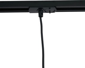 Candeeiro suspenso moderno bege com preto para sistema de calhas monofásico - Iconic Frini