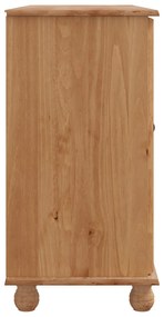 Sideboard 'ASKIM'133,5x40x79 cm Madeira de Pinheiro Sólido