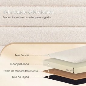 Banco arrumação estofado com tampa rebatível 123,5 x 46 x 42,5 cm, 2 amortecedores a gás, capacidade de carga de 300 kg, para a entrada do quarto, cre