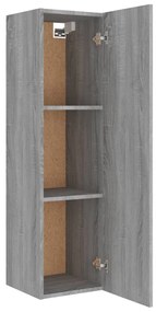 Conjunto móveis de TV 8 pcs madeira processada sonoma cinza