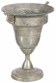 Vaso 52 X 42,5 X 60 cm Metal Prata