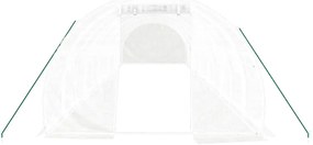 Estufa com estrutura de aço 36 m² 12x3x2 m branco