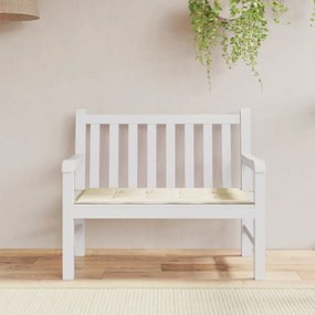 vidaXL Almofadão p/ banco de jardim 120x50x3cm tecido oxford creme