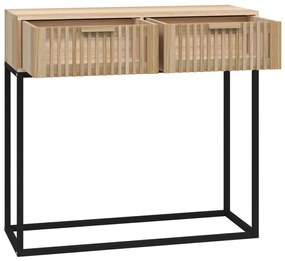 Mesa consola 80x30x75 cm derivados de madeira e ferro