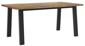Mesa de jantar em madeira de acácia maciça 170x90 cm