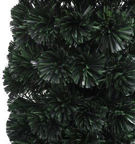 Árvore de Natal artificial fina c/ suporte 240 cm fibra ótica