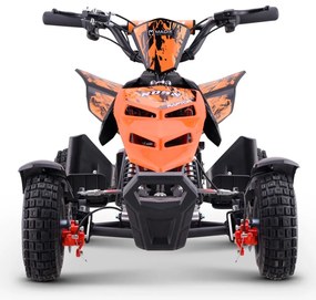 Mini Moto 4 elétrica para crianças Roan Raptor R4 500W Laranja