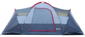 Tenda de Campismo para 5-6 Pessoas - 455x230x180cm - Cinzento