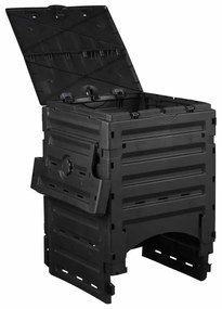 Caixote de compostagem 300 L preto