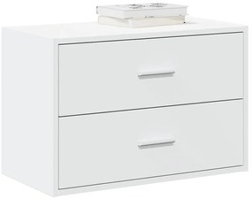 vidaXL Armário c/ 2 gavetas 60x31x40 cm derivados madeira branco