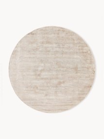 Tapete redondo artesanal em viscose Jane