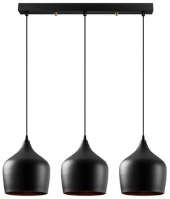 Candeeiro de Teto Dodo – Preto – 72 x 22 cm