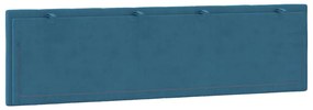 Almofadão de cabeceira 180 cm veludo azul