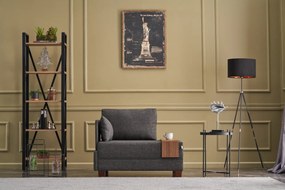 Sofá 1-Lugar Fly – Antracite – 100x80x75 cm