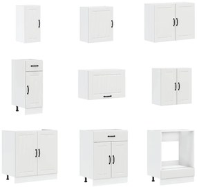 14 peças armário de cozinha conjunto Lucca branca