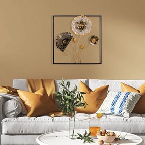 Acessório Decorativo de Parede Leon – Multicolor – 55 x 5 x 55 cm