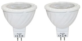 Pack of 2 Light Bulbs MR16 7W 520Lm 3000K