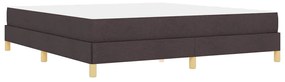 Cama Box Castanho 180 x 200 cm Tecido, Madeira de Engenharia