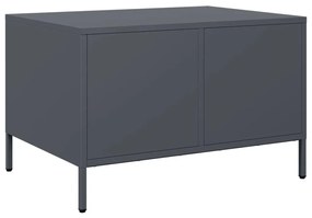 Móvel de TV 68x50x43,5 cm aço laminado a frio antracite