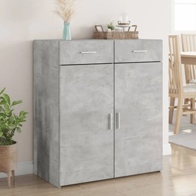 vidaXL Aparador 80x42,5x93 cm derivados de madeira cinzento cimento