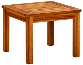 Mesa de centro p/ jardim 45x45x36 cm madeira de acácia maciça