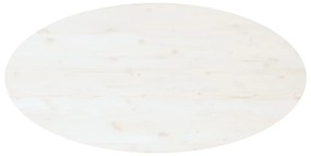 Mesa de centro 110x55x45 cm madeira de pinho maciça branco