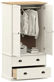 Roupeiro VIGO 90x55x170 cm madeira de pinho maciça branco