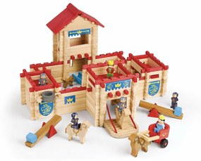 Figuras de Ação Jeujura The Wooden Castle Fort Playset 300 Peças