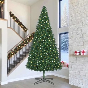 vidaXL Árvore de Natal Artificial Verde 400 cm Extra grande Vários PVC