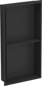 Mexen X-Wall-NR prateleira embutida sem flange com prateleira 60 x 30 cm, preta - 1971603010S
