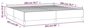 Estrutura de cama 200x200 cm veludo cinzento-escuro