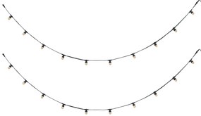 Iluminação de festão preta conectável com ficha 10m Incl. E27 P45 20-Luzes IP44 - Lubber