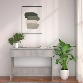 Mesa consola 100x35x76,5 cm derivados madeira cinzento-cimento